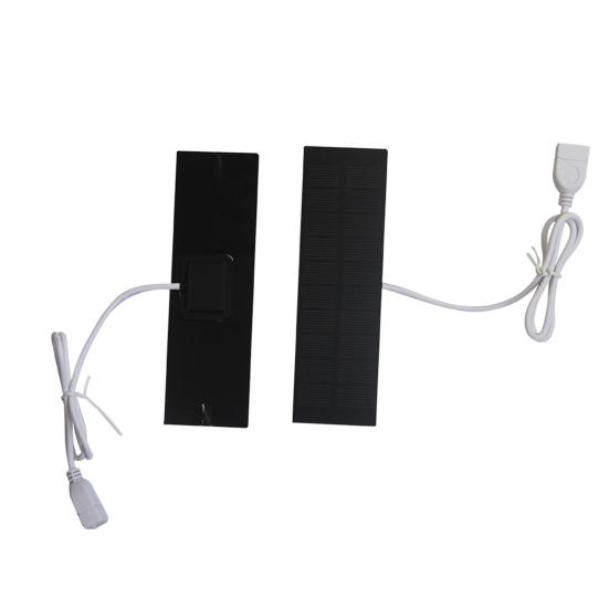 Caricatore Pannello Solare 1W Interfaccia USB Alta Efficienza di Conversione Impermeabile Portatile Mini Caricatore Solare per Telefoni Ventole
