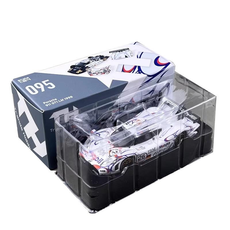 TH 1:64 1998 Porsche 911 GT1 LM Racing Car Diecast Model Car Alloy Simulation Vehicle Model Adult Collection Model Series