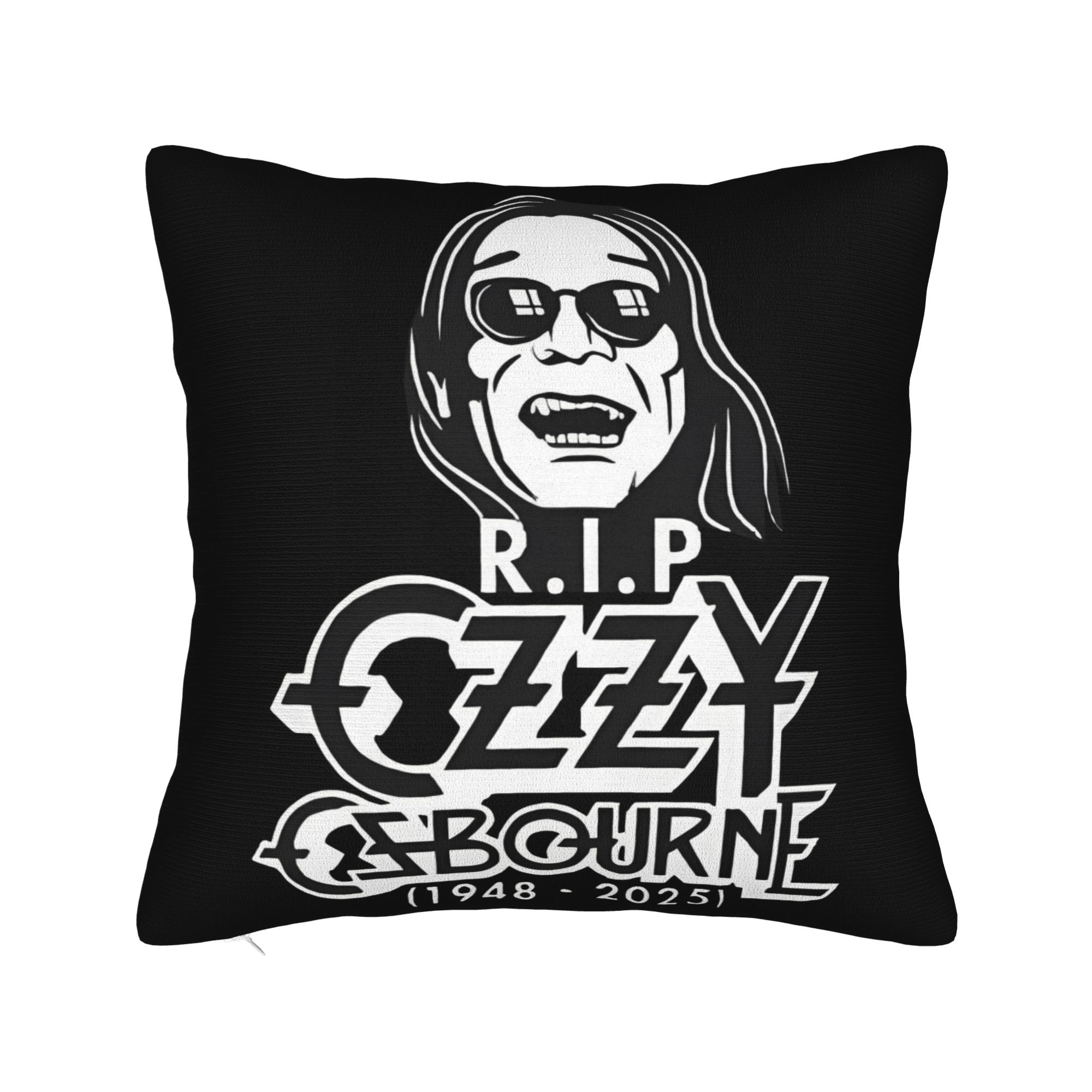 Наволочка RIP Оззи Осборн 1947 2025 Спасибо за воспоминания Смешная наволочка для свадебной вечеринки Домашний декор Наволочки 12x12Inch