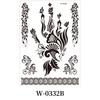 Lace Fake Tattoo Henna Tattoo Stickers Black Mehndi Stickers Body Art Sticker  Finger Hand