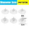 50/5PCS Suction Cup Hooks Strong PVC Suction Cup Holder with Screw Plastic Sucker Pad Holder Glass Window Wall Hanger Car Hook