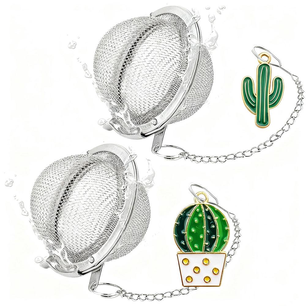 2CS Mini Stainless Steel Tea Infuser Butterfly Bee Chain Tea Filter Creative Mesh Ball Tea Strainer Coffee Herb Spice Diffuser