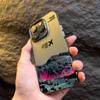 Turquoise Glacier Mountain Climb Motivational Art Phone Case for iPhone 17 16 15 14 13 12 11 Series Pro Max Plus