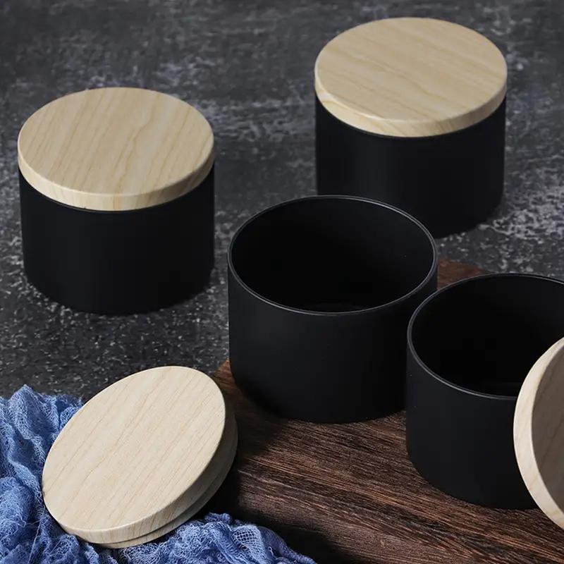 6Pcs 8Oz Candle Tinplate With Lids Round Candle Jars Kit For Loose Candles Used For Diy Storage Candle Making Supplies