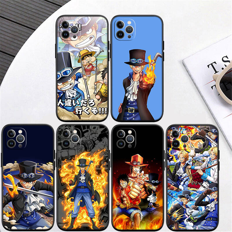 MH122 One Piece Sabo Phone Shell Case for Redmi Note 8 9 10 11 11S 10C 10X 10A 10T 9A 9C 9T 9S 8T Pro Max Plus Prime