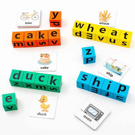 Dice Word Game with 40 Themed Cards 20 Letter Blocks Buzzer Challenge Develops Word Building Multiplayer