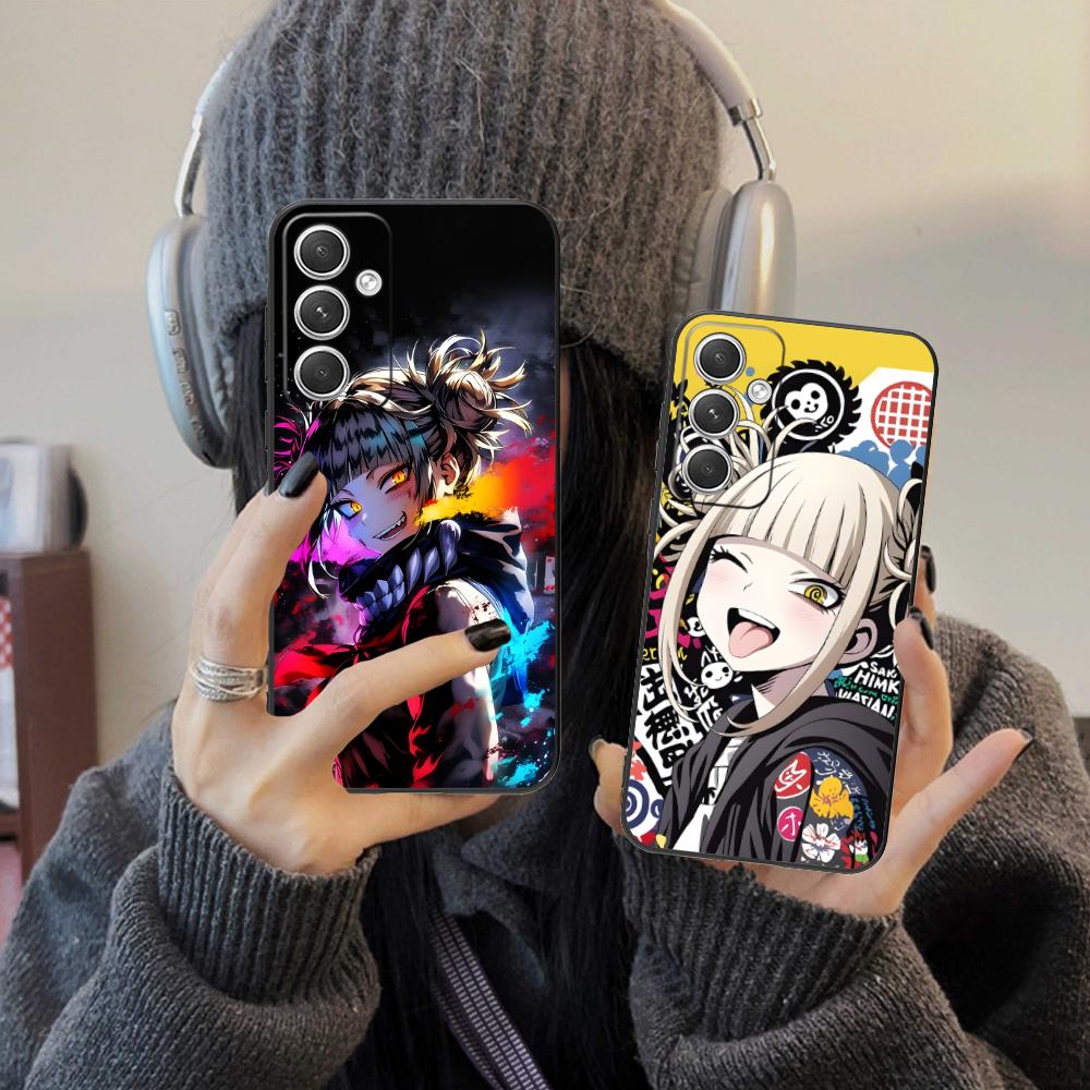 MHA Himiko Toga Mobile Phone Case for Samsung Galaxy S26 S25 S24 S23 S22 S21 S20 Note20 Plus FE Ultra Colorful Cover Pretty