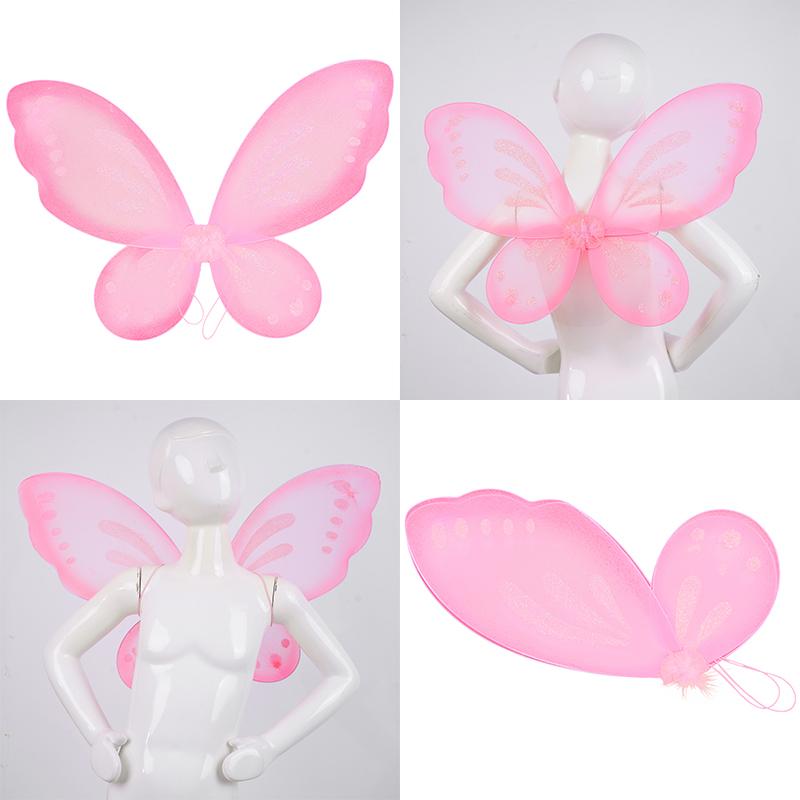 Butterfly Wings Dress Up,Butterfly Fairy Wings Glitter Angel Princess Wings for Kid Girl Halloween Christmas Cosplay