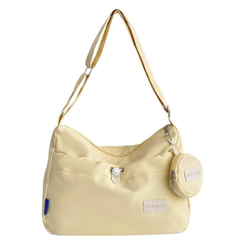 Two-piece set, shoulder bag, messenger bag, student simple solid color commuter bag, simple child and mother bag tide