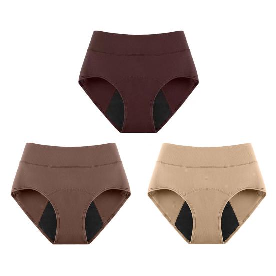 Absorbent Period Underwear for Women Heavy Flow Menstrual Postpartum Panties Ladies Leakproof Washable Briefs