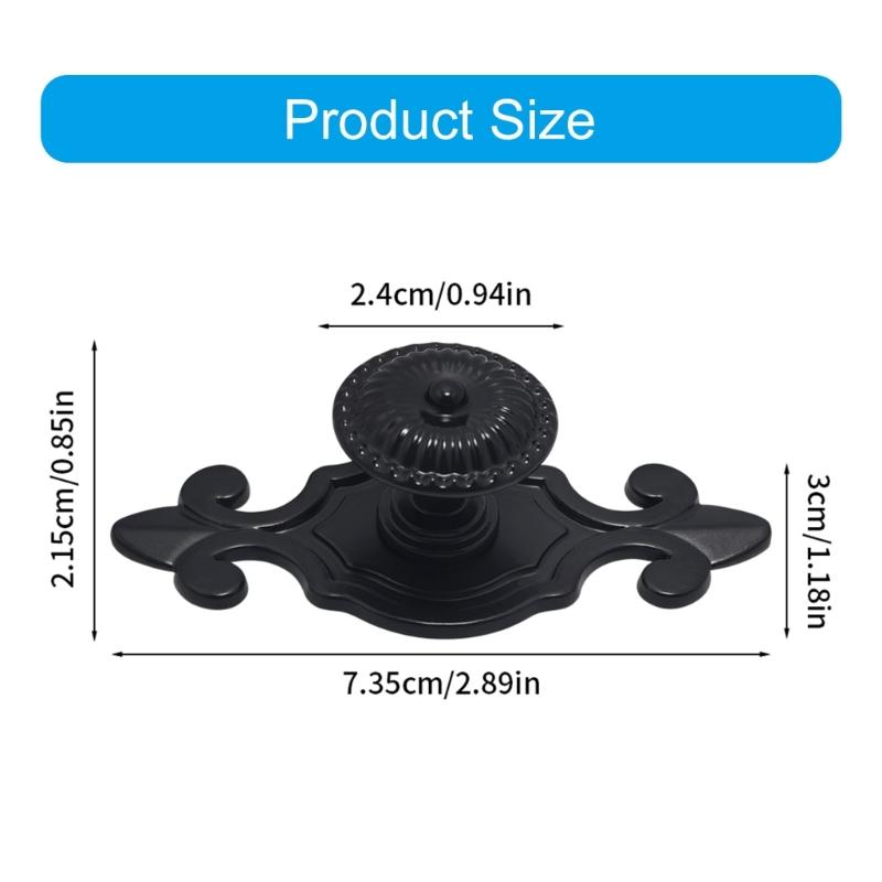 Pack Of 2 Antique Drawer Pulls Retro Cupboard Handles Easy Installation Strong Designs 7.35cm Length for Furniture