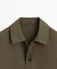 Massimo Dutti 100% Linen Pocket Overshirt