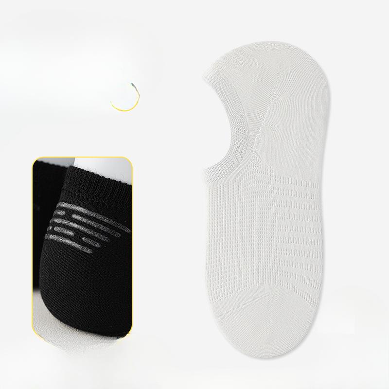 Men's Summer Mesh Breathable Invisible Not To Drop with Shallow Mouth Antibacterial Cotton Boat Socks
