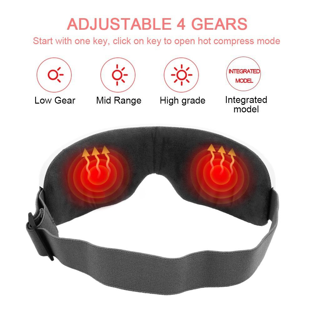 Portable Wireless Bluetooth Music Eye Massager 180 Folding Design Smart Eye Massager Steam Compress Eye Protector Resist Fatigue