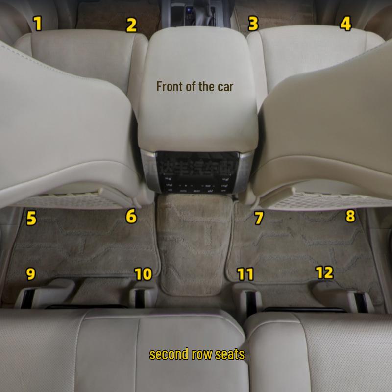 Prado Land Cruiser LC150 Front & Rear Seat Slide Rail Decorative Cover No. 1 Black