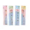 Plastic Carton Ruler Straight Ruler Math Rulers Measuring Acrylic Tool School Student Present 4 Pieces 15cm