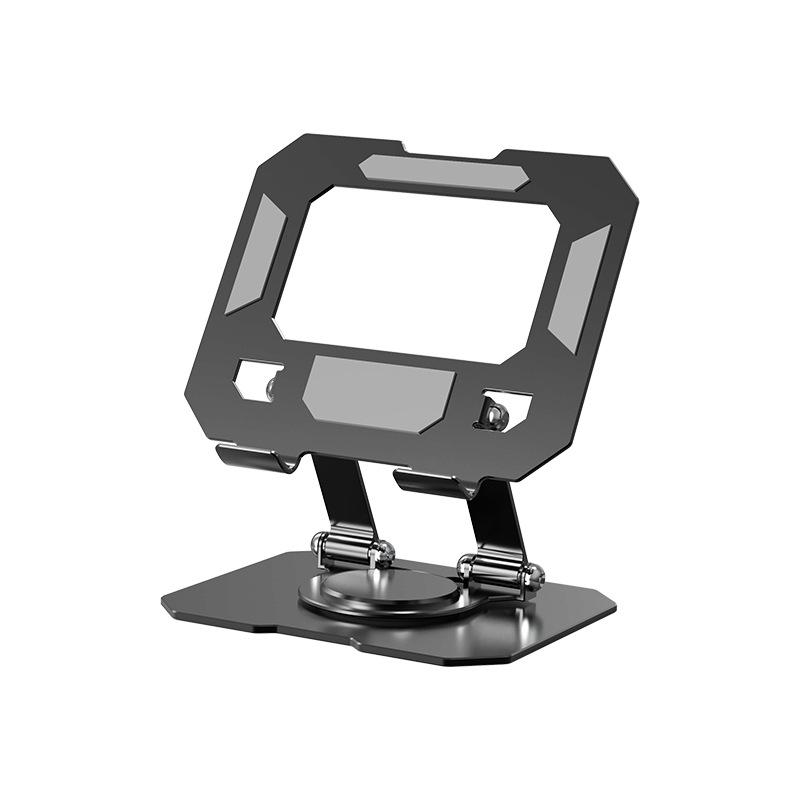 2025 Rotatable & Foldable Laptop Riser: Alloy Heat-Dissipation Stand with Flat, Rotating Monitor Feature.