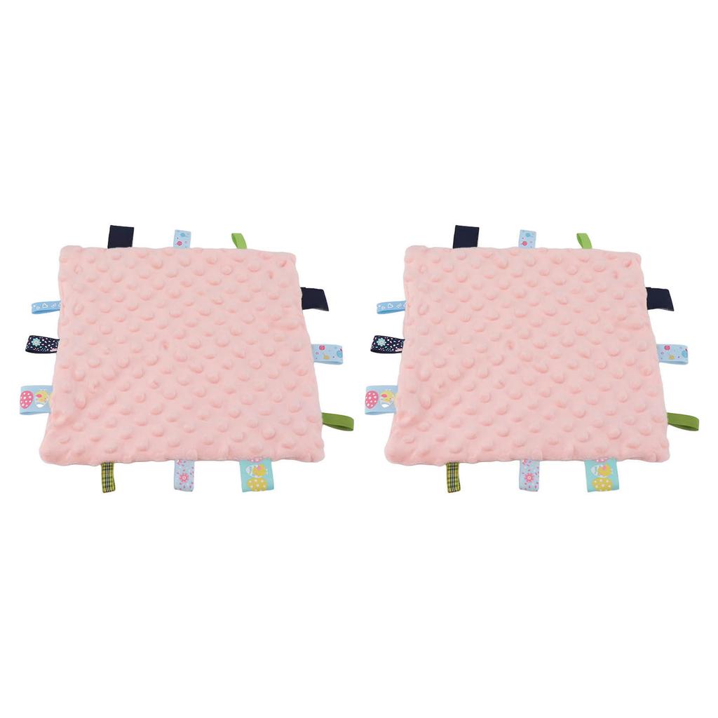 2 szt. Etykiety dla niemowląt Kocyk bezpieczeństwa Czysta bawełna Cząsteczki 3D Rozwój sensoryczny Kocyk komfortowy dla dziecka