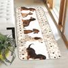 1Pcs Anti Fatigue Kitchen Rugs, Cute Dog Print Waterproof Non-Slip Thick Cushioned Kitchen Mat Heavy Duty Comfort Standing Mat for Kitchen