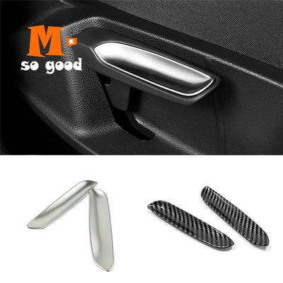 For Volkswagen VW Tiguan MK2 Touran Golf MK7 T-ROC T ROC 2017 2018 Car Styling Seat Adjustment Knob Button Switch Cover Trim