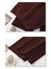 Women's 2025 Spring High-Waist Red Wide-Leg Drapey Pants