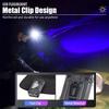 Kids Gift Dual LED Mini Flashlight 8 Modes Rechargeable Magnetic Torch w/ Cap Clip, ABS Body for Children Outdoor Play & Camping