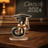 Alphabet Design Graduation Decorations 2D Flat Desktop Ornament Graduation Gifts  Celebration