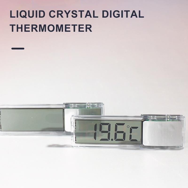 LED Digital Aquarium Thermometers Measure Temperature Meter Tool Stick On Fishtank Water Temperature Meter