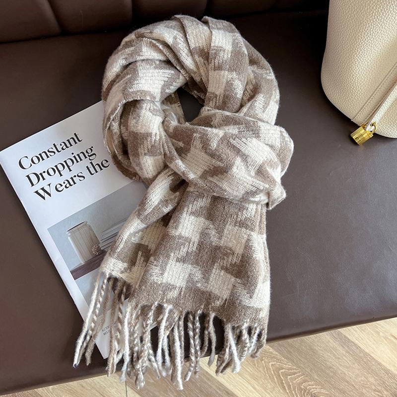 Fashion Winter Thicken Warm Neck Scarf for Women Scarves Cloth Tassel Blankets Men's Winter Shawls Poncho Echarpe Stoles