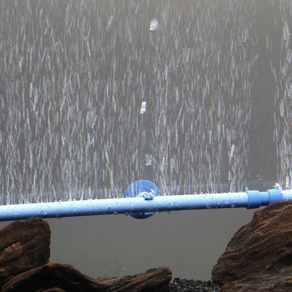 Aquarium Air Pump Fresh Air Stone Diffuser Tube Fish Tank Extendable Wall Air Pipe Suction Cup Fixed Waterscape Bubble Diffuser