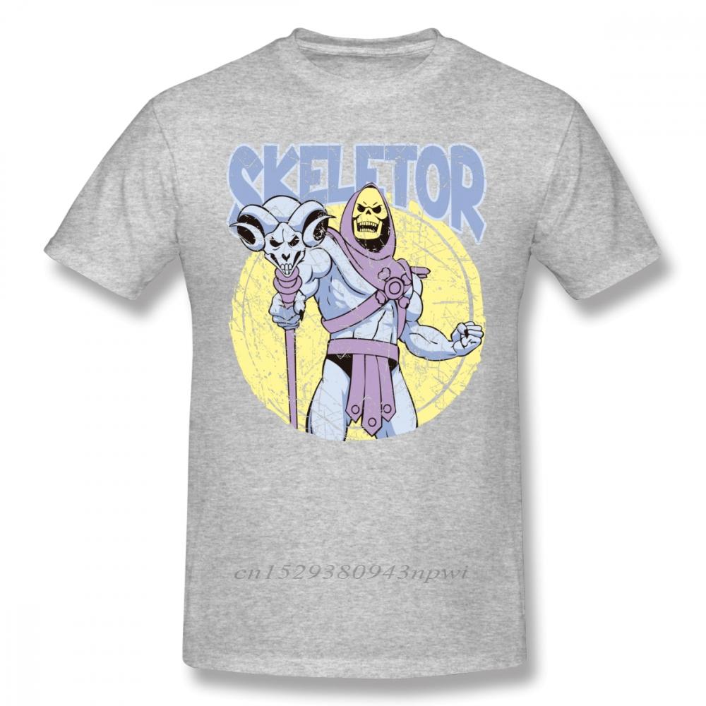 SKELETOR T Shirt SKELETOR TShirt Short Sleeve Funny Tee Shirt Graphic Men Beach Cotton Tshirt Guys Punk Designer Streetwear S