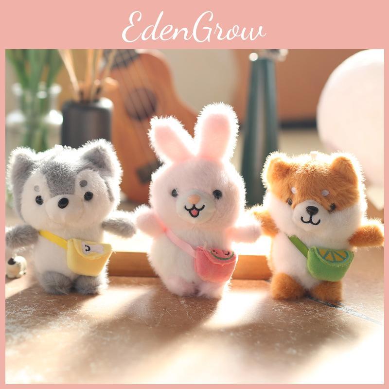 Mini Cute Plush Dog And Rabbit Keychain Fluffy Accessory With Soft Pp Cotton Filling