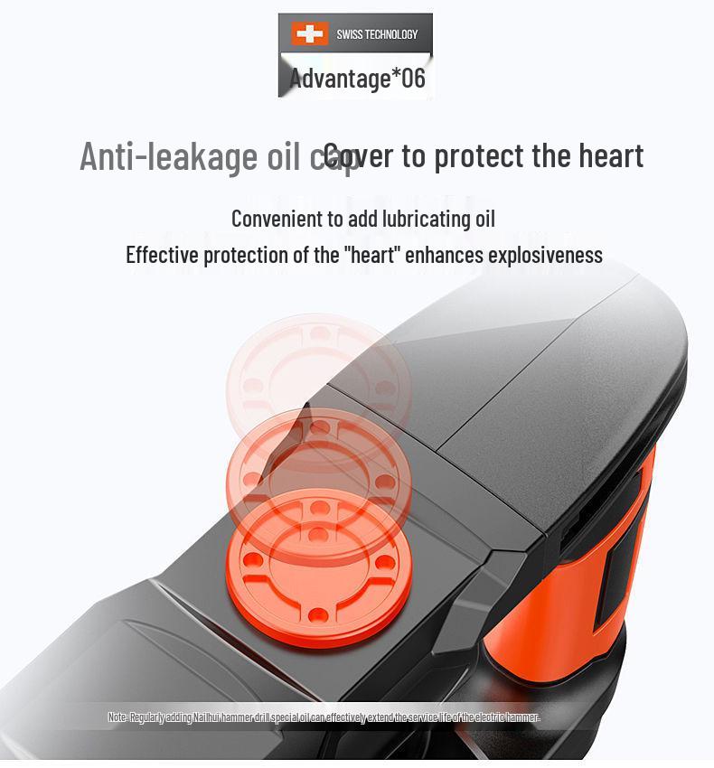 High-Power Industrial Electric Hammer & Drill: Multifunctional Impact Tool for Concrete and Household Use