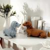 Simulatie Teckel Hond Beeld Dier Model Klein Ornament Speelgoed Hond Puppy Buiten Tuin Decoratie Hars Ambachtelijk Huisdecoratie