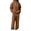 Herren Zweiteiliges Twill-Set Farbe Lässiges Outfit für den Alltag