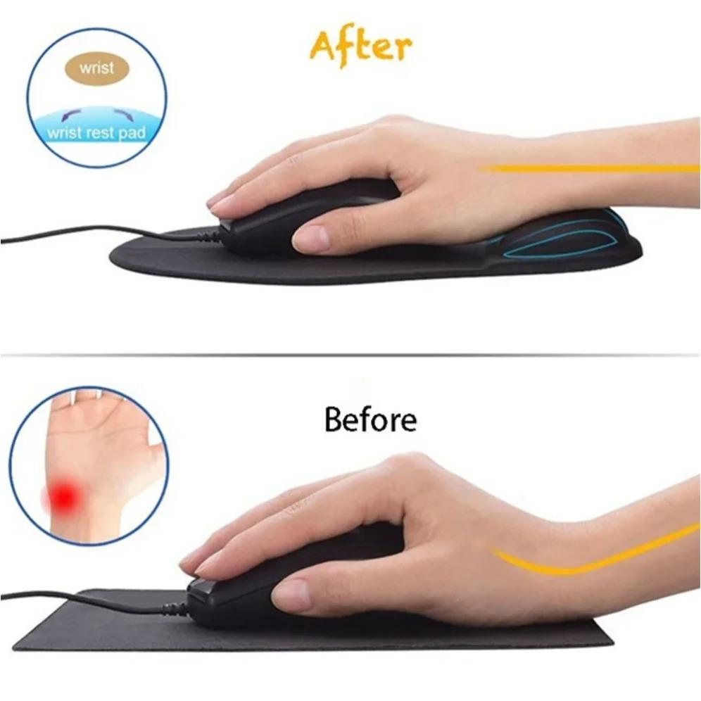 Tampă drăguță de suport cu gel de siliciu pentru protecția încheieturii mâinii se poate mișca liber Mouse Pad pentru protecția încheieturii biroului Tampă de mouse ergonomică pentru suport pentru încheietura mâinii pentru PC, laptop, computer