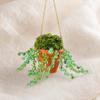 Kit per Piante Verdi con Perline e Vaso in Ceramica, Kit Fai-da-te per Creare Piante in Vaso con Perline, Acchiappasole da Appendere alla Finestra, Decorazione per Casa, Giardino, Auto