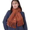 Moonbat PAUL & JOE ACCESSOIRES Volume Scarf, Wool Blend, Solid Color, 52168, Terracotta
