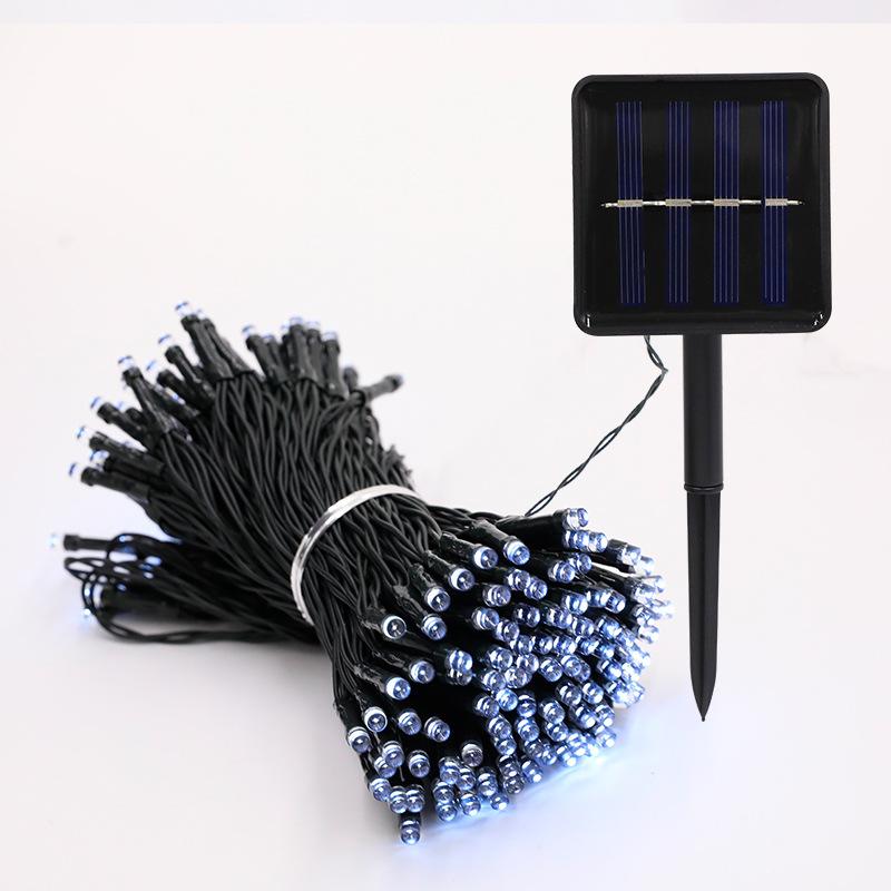 Outdoor Tree Garden Patio Christmas Wedding Decor Solar Powered Warm White LED String Lights IP65 Waterproof Auto On/Off 8 Modes