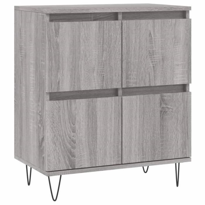 VidaXL Buffet Sonoma gris 60x35x70 cm Bois d'ingénierie 831218