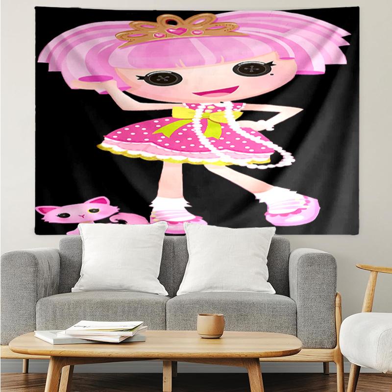 Lalaloopsy Tapestry for Bedroom Aesthetic Classroom Tapestries Wall Hanging for Living Room Dorm Office,Ideal Creative Gift