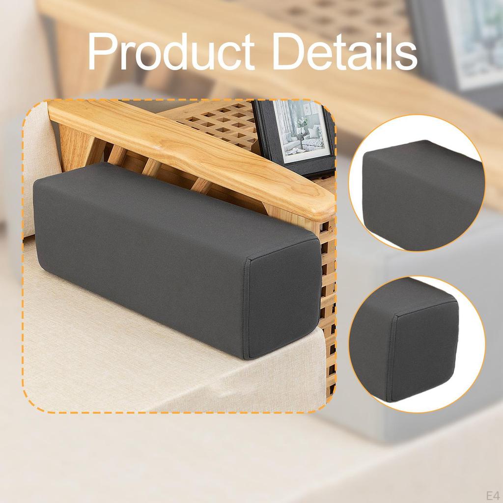 Arm Rest Pillow Armrest Versatile with Removable Washable Pillowcase Pad Cushion for Couch Home