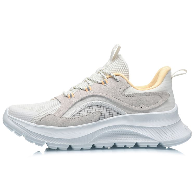 Li Ning CF Su Series Flying Feather Trendy Casual Shoes Women Sneakers Pearl-White AGLQ184-3