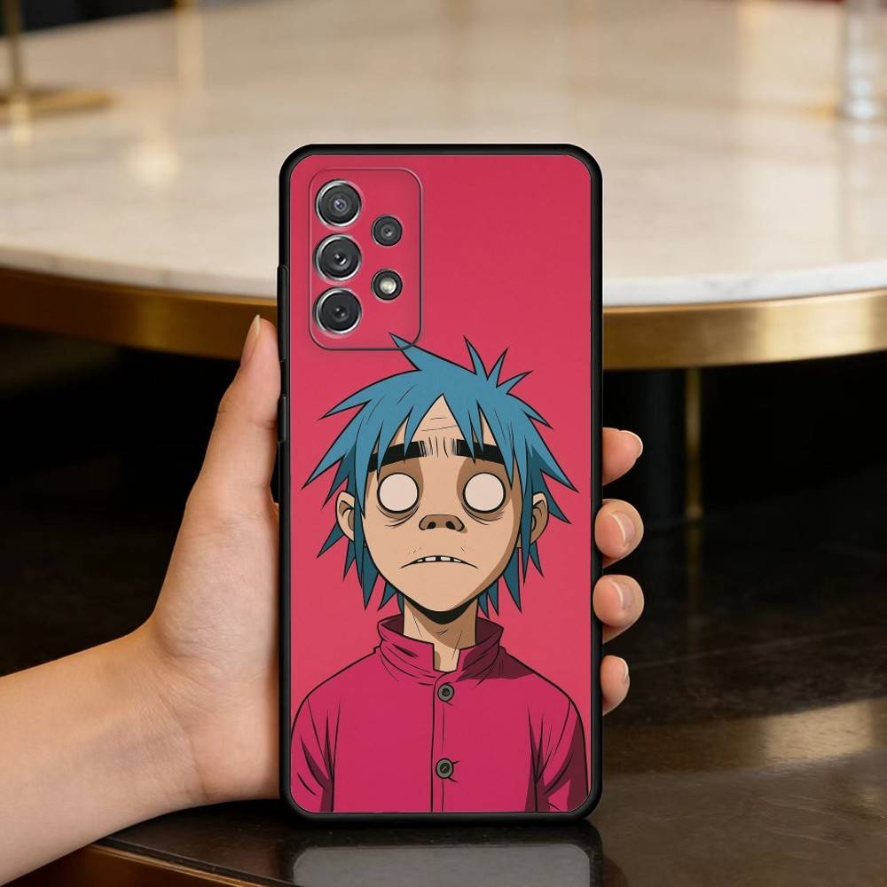 A-Anime G-Gorillaz Soft Silicone Black Cover Phone Case For Samsung Galaxy A73,A72,A71,A70,A53,A52,A51