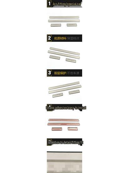 Venucia D50 Stainless Steel Sill Strip & Bumper Anti-Scratch Trim