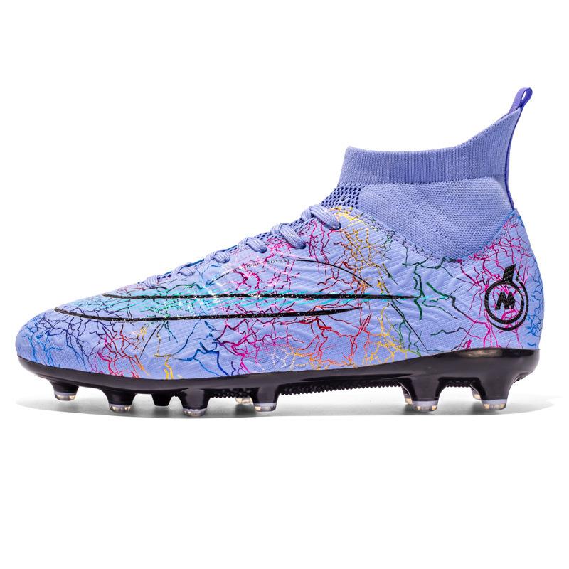 New FGTF Football Shoes Men's Breathable High-top Long and Short Nails Youth Children's Football Shoes Fashion Foreign Trade