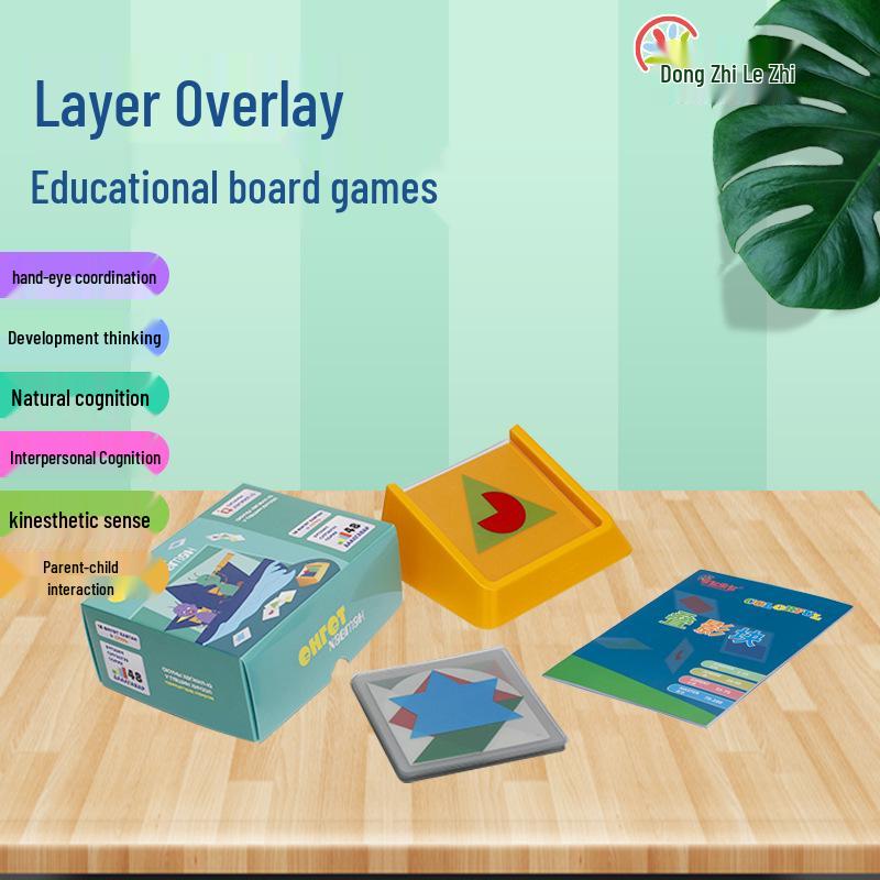 Dynamic Shapes Shadow Blocks: Educational Logic Puzzle for Kids and Parents Plastic