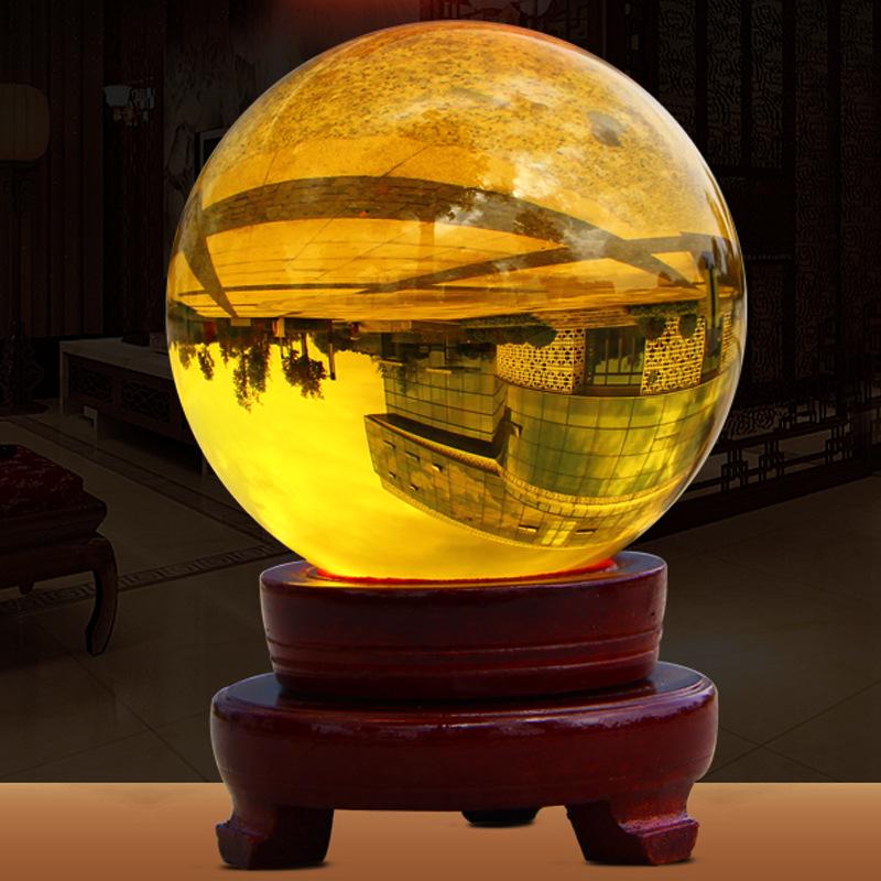 Creative Multi-Colored Crystal Ball Ornament for Living Room Desk Decoration