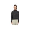 Skechers Comfortable Soft Stand Collar Long Sleeve Sweatshirt Women Tops Black P424W067-0018