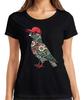 Dove with Baseball Cap Cherry Blossoms Japanese Urban Japan Y2K Bird Women's T-Shirt